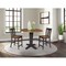 International Concepts 42 in. Solid Wood Dual Drop Leaf Dining Table with 2 Counter Height Stools in Hickory/Washed Coal K45-42DPT-23B-S102-2 - alternate 6